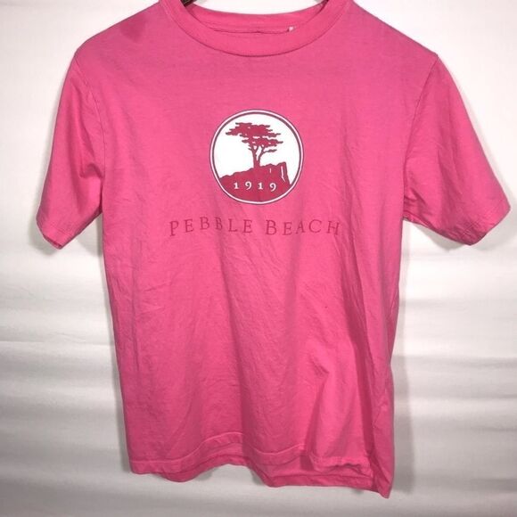 Kid's Garb Pebble Beach California Pink T-Shirt - Picture 2 of 6